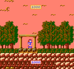 The Wing of Madoola (NES) screenshot: Starting out in stage 1