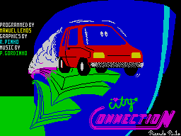 City Connection (ZX Spectrum) screenshot: Loading screen.
