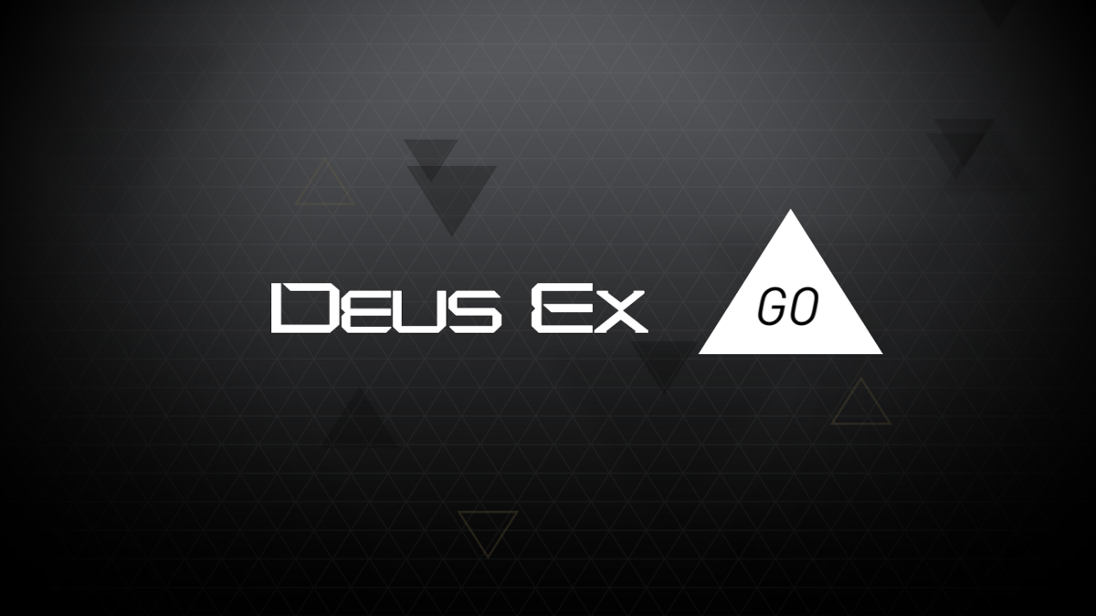 Deus Ex GO (Android) screenshot: Title screen