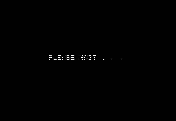 Dawn Patrol (Apple II) screenshot: Loading screen that displays after the title screen sequence.