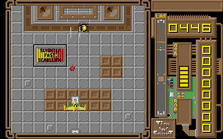Goldrunner II (Atari ST) screenshot: Shooting stuff
