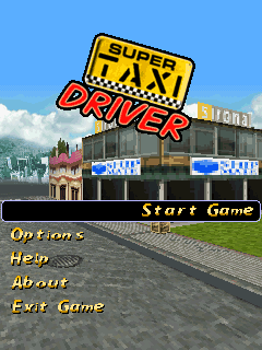 Super Taxi Driver: The Original (J2ME) screenshot: Main menu