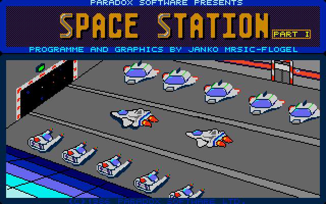 Space Station (Amiga) screenshot: Loading screen