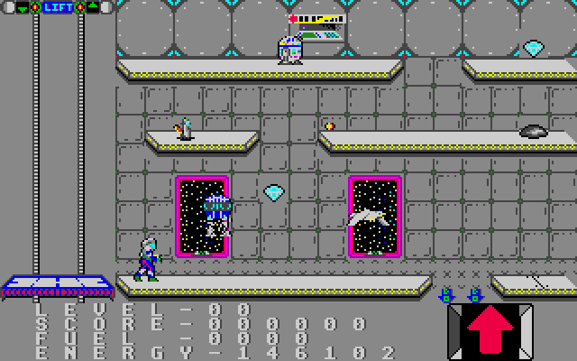 Space Station (Amiga) screenshot: Game start
