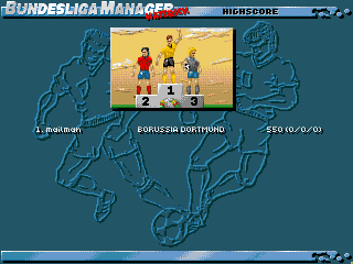 Football Limited (Amiga) screenshot: Hiscore table