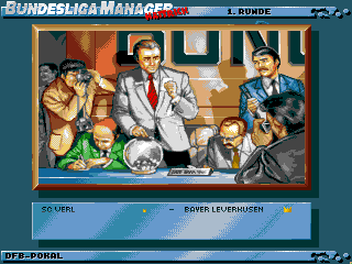 Football Limited (Amiga) screenshot: In which group will I be?