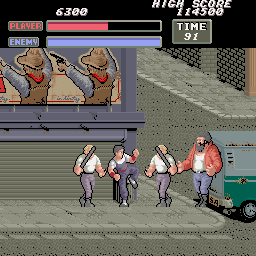 Vigilante (Arcade) screenshot: Stage final boss