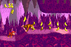 Donkey Kong Country (Game Boy Advance) screenshot: Be the biggest banana eater of all DK Island with this final test! 3,2,1... GO!