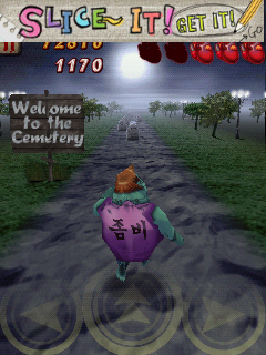 Zombie Runaway (Android) screenshot: Entering the cemetery