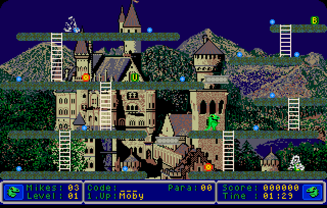 Mike: The Magic Dragon (Amiga) screenshot: Game start