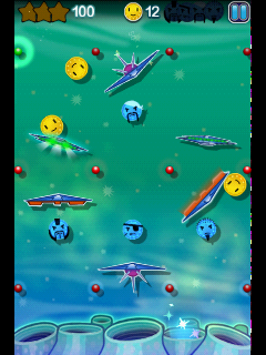 Coin Drop (Android) screenshot: Moving obstacles make it harder to aim