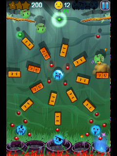 Coin Drop (Android) screenshot: Playing with zombie coins