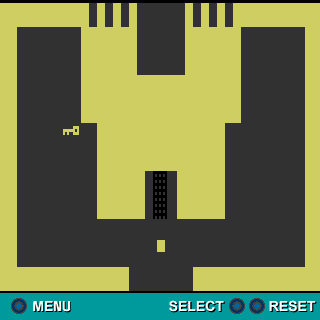 Atari Retro (Palm OS) screenshot: Adventure - game in progress