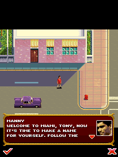 Scarface: Money. Power. Respect. (Windows Mobile) screenshot: Starting out.