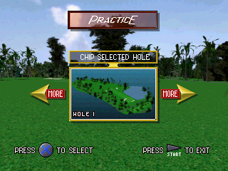 Screenshot of World Cup Golf: Hyatt Dorado Beach (PlayStation, 1994 ...