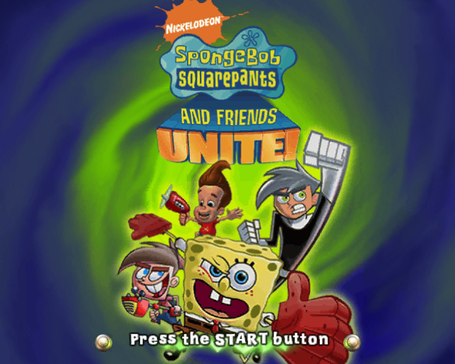 Nicktoons Unite! (PlayStation 2) screenshot: Title screen