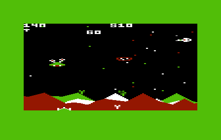 Terraguard (VIC-20) screenshot: Alien destroyed