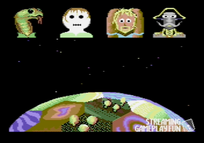 Space Moguls (Commodore 64) screenshot: Planet 46C Loading Screne