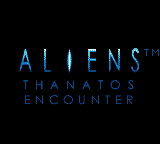 Aliens: Thanatos Encounter (Game Boy Color) screenshot: Title screen
