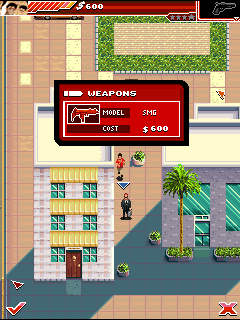 Scarface: Money. Power. Respect. (Windows Mobile) screenshot: Money can be spent on a few things, like better weapons.