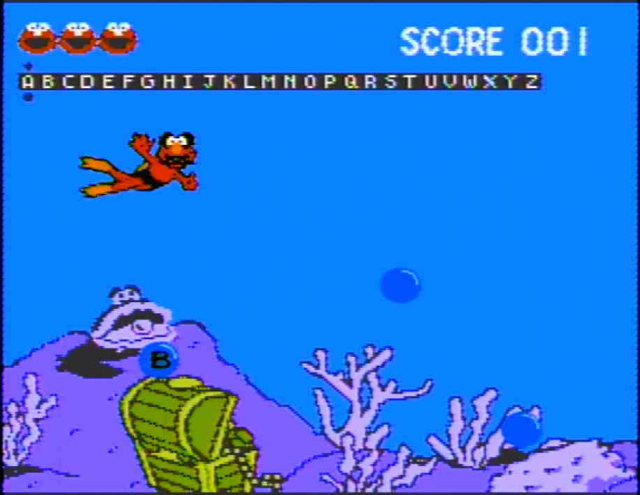 Sesame Street: Elmo's World - My First TV Fun & Games (Dedicated console) screenshot: Elmo's Sea Search