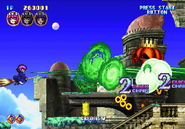 Screenshot Of Magical Night Dreams: Cotton Boomerang (sega Saturn, 1998 