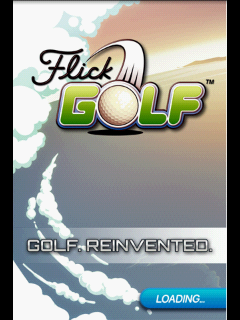Flick Golf (Android) screenshot: Loading screen