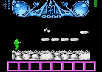 Robin Wojownik Czasu (Atari 8-bit) screenshot: Level 1 start position