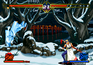 The Last Blade (Arcade) screenshot: Frozen Lee