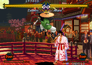 The Last Blade (Arcade) screenshot: Death from above!