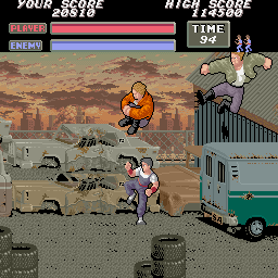 Vigilante (Arcade) screenshot: Stage final bosses