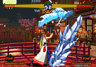 The Last Blade (Arcade) screenshot: Ice power