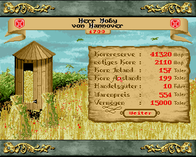 Kaiser (Amiga) screenshot: Game start