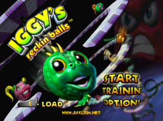 Iggy's Reckin' Balls (Nintendo 64) screenshot: Iggy's Reckin' Balls title screen