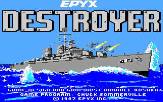 Destroyer (Apple IIgs) screenshot: Title screen