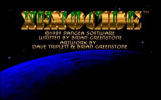 Xenocide (Apple IIgs) screenshot: Title screen