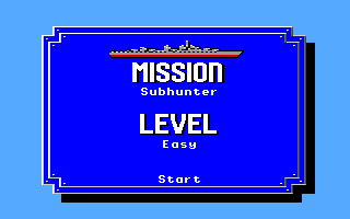 Destroyer (Apple IIgs) screenshot: Select mission