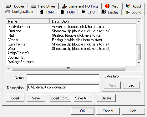 Amiga Classix 3 (Windows) screenshot: The Play Disc menu option displays this screen