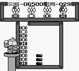 Sanrio Carnival 2 (Game Boy) screenshot: Redundant matches make obstructive blocks