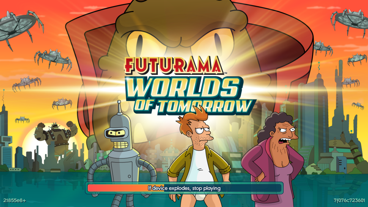 Futurama: Worlds of Tomorrow (iPhone) screenshot: Loading screen