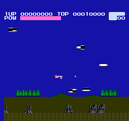 Volguard II (NES) screenshot: Meeting some enemies