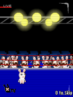 Screenshot of Rayman: Raving Rabbids TV Party (J2ME, 2008) - MobyGames