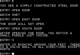 Dondra: A New Beginning (Apple II) screenshot: Pressing enter switches to text only mode