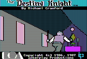 The Bard's Tale II: The Destiny Knight (Apple II) screenshot: Intro animation