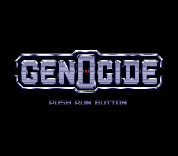 Genocide (TurboGrafx CD) screenshot: Title screen