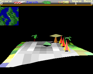 Virus (Acorn 32-bit) screenshot: Game start