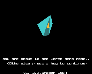 Virus (Acorn 32-bit) screenshot: Title screen