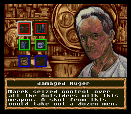 No Escape (Genesis) screenshot: Discussing items with friendly persons