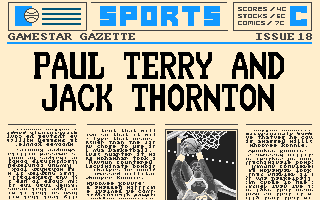 GBA Championship Basketball: Two-on-Two (Apple IIgs) screenshot: Paul Terry and Jack Thornton