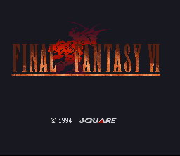 Final Fantasy III (SNES) screenshot: Japanese title screen